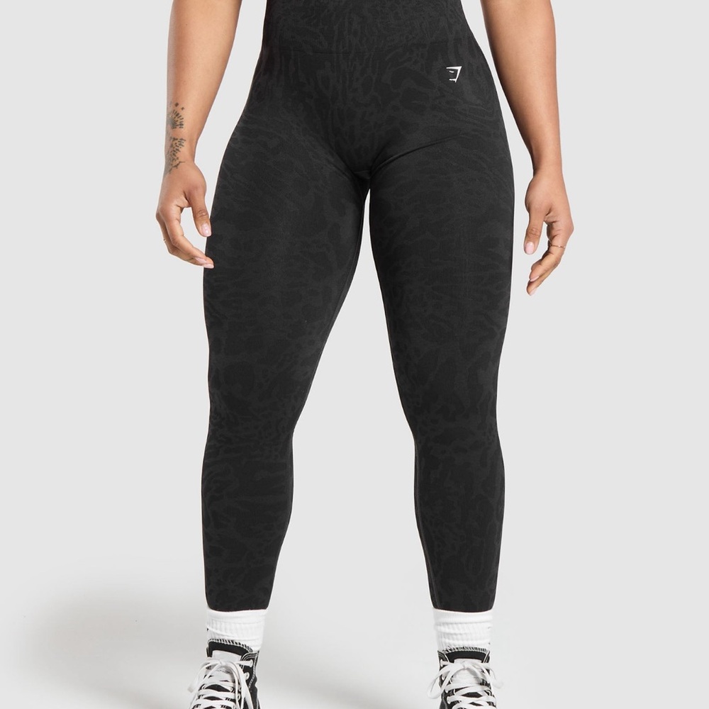Gymshark Adapt Safari Seamless Black Leggings